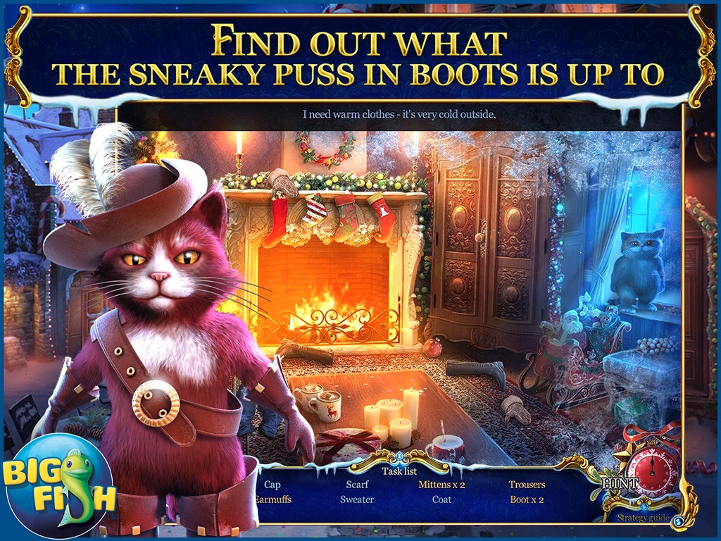 Christmas Stories: Puss in Boots HD - A Magical Hidden Object Game screenshot 2