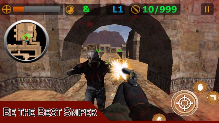 Zombie Sniper 3D - Critical Shooting:  A Real FPS Zombie City 3D Shooting Game screenshot-0