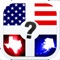 Icon Quiz Pic - US States & Capitals. Educational Trivia Game For All Ages