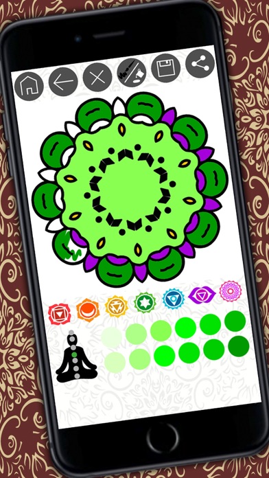 How to cancel & delete Mandalas coloring book – Secret Garden colorfy game for adults from iphone & ipad 2