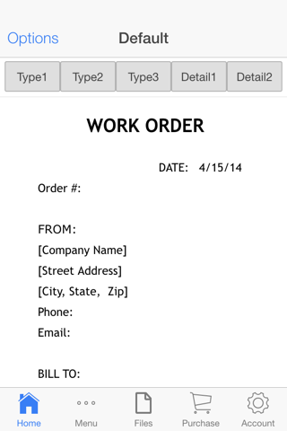 Work Order screenshot 2