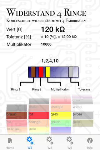 Widerstand Ermittlung screenshot 3