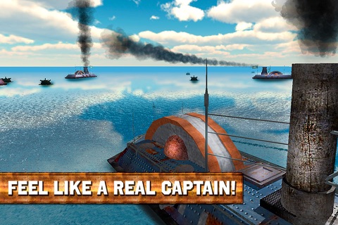 Warship Battle: Steam Vessel Free screenshot 4