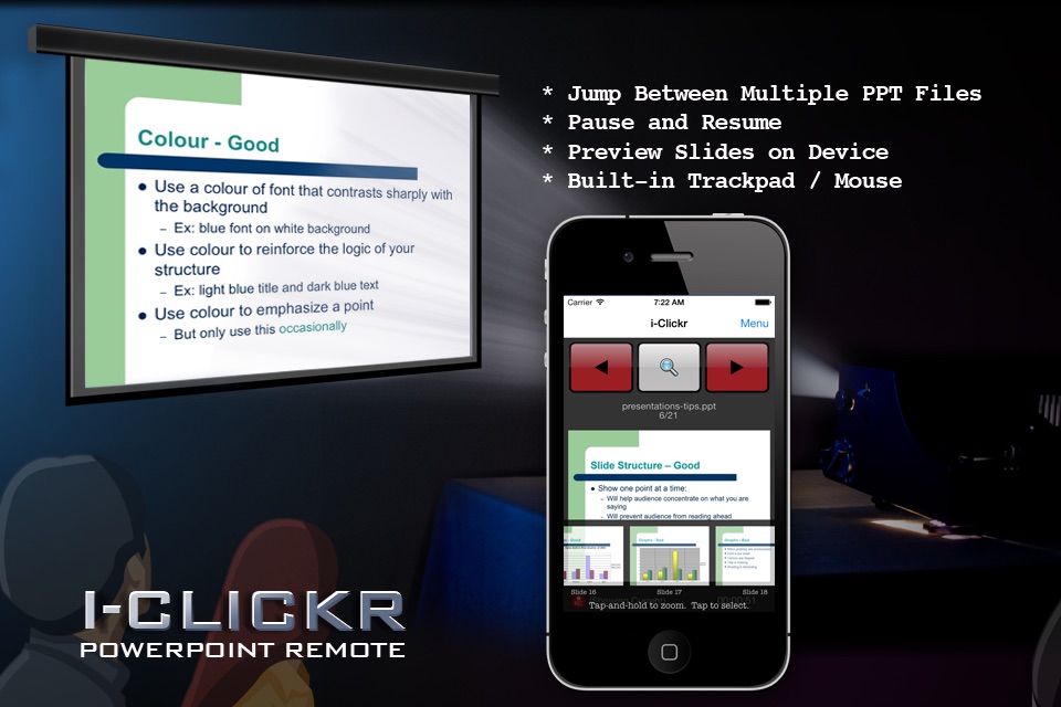 i-Clickr Remote for PowerPoint (Tablet) screenshot 3