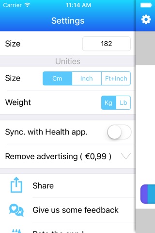 Calculate your BMI and follow the evolution of your weight screenshot 3