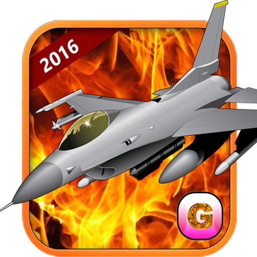 F16 Jet Fighter Air Sky Strike – aircraft missile war simulator icon