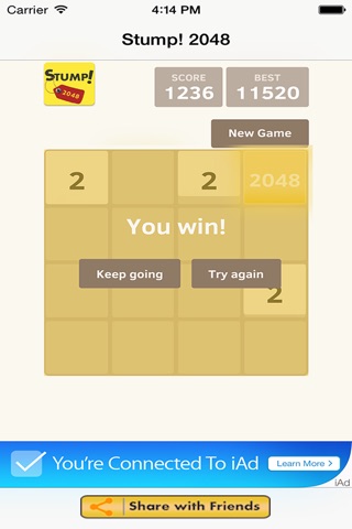 Stump! 2048 screenshot 3