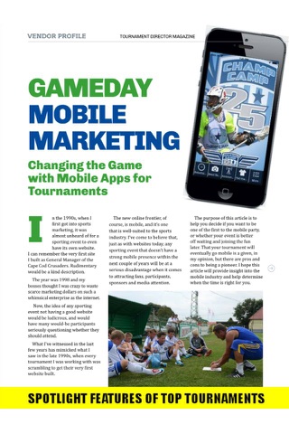 Tournament Director Magazine screenshot 4