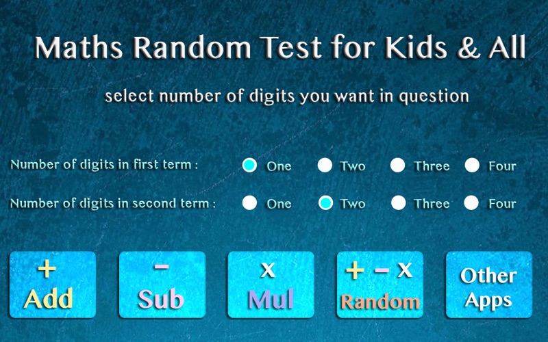 Maths Random Test for Kids and All thumbnail 1