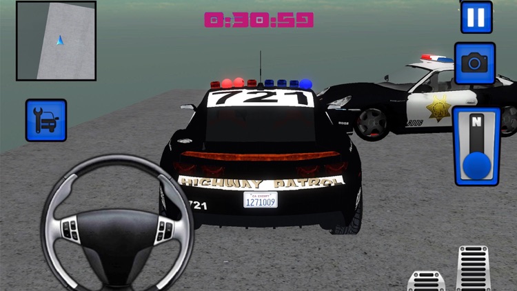 The Police Car Driver City parking 3d Simulator