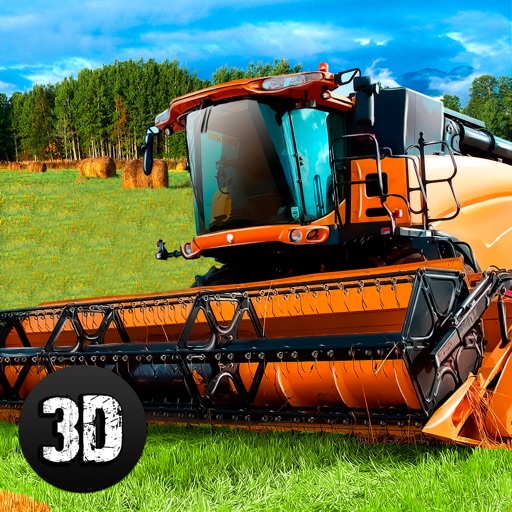 Farm Harvester Tractor Simulator 3D Icon