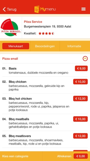 MyMenu.be | Online Eten Bestellen - Pizza Bestellen(圖4)-速報App