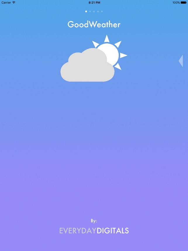 GoodWeather - Temperature Color Weather App Screenshot