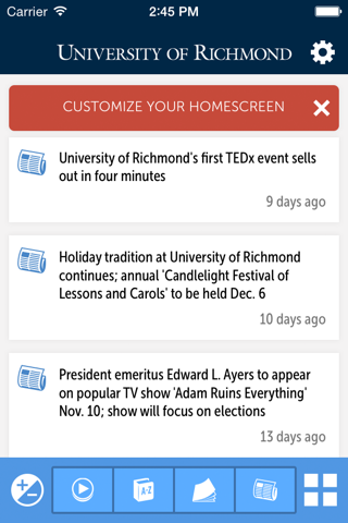University of Richmond screenshot 3