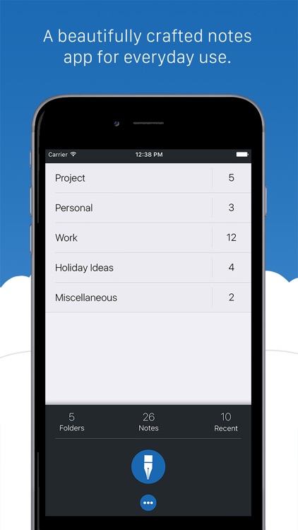 Notesero - capture notes, password protect folders and backup to the cloud. screenshot-0