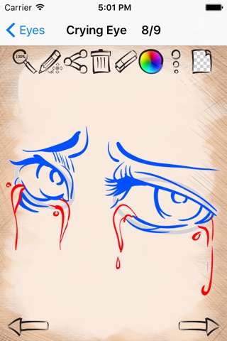 Art Tutorials Anime Eyes screenshot 4