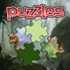 Cartoon the Jigsaw Puzzle Good Kids Dinosaur