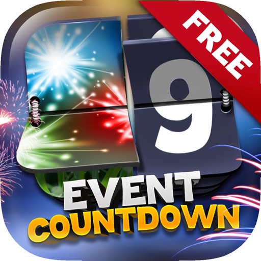 Event Countdown Fashion Wallpaper  - “ Fireworks Night Light ” Free icon