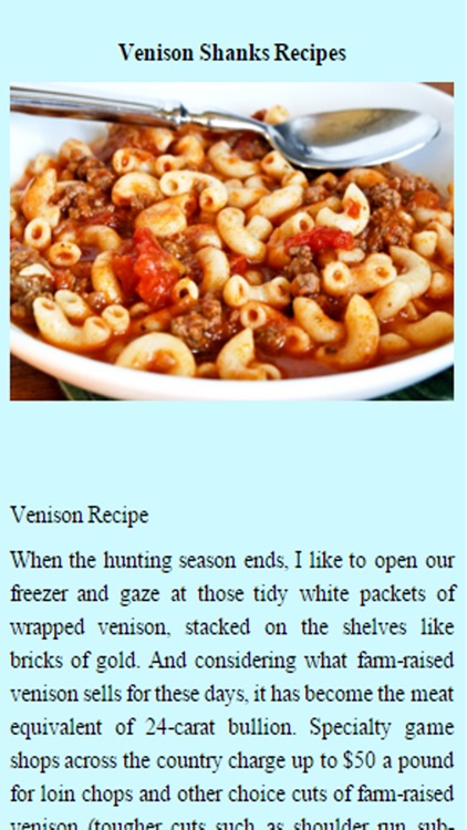 Venison Recipes