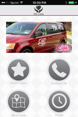 We Care Transportation - Contact Us and Loyalty Card App screenshot 3