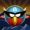 Super Captain MR Flappy - Brave America bird jump allies & dodge block pipes