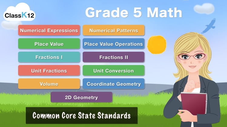 Grade 5 Math - Common Core State Standards Education Game [FULL] screenshot-0