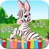 My Zoo Animal Friends Draw Coloring Book World for Kids