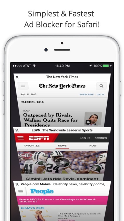 Clear: Ad Blocker - Simplest & Fastest Ad Blocker for Safari!