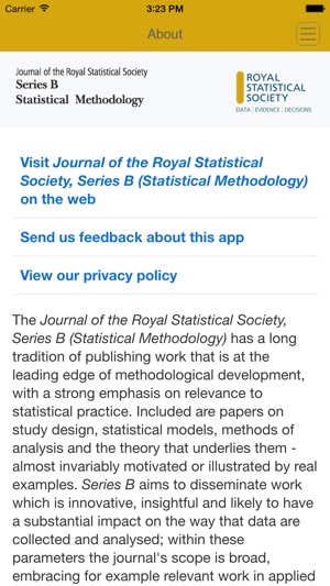 Journal of the Royal Statistical Society, Series B (Statisti(圖2)-速報App