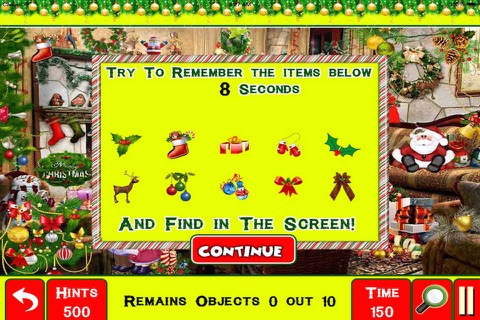 Christmas Hidden Objects Memory Challenge screenshot 2