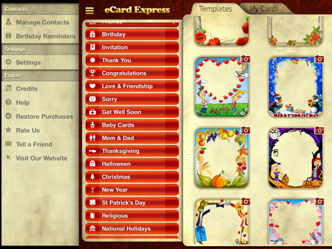 eCard Express HD: Personal and Business eGreetings screenshot 4