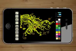 Game screenshot Draw with neon tube colors on screen and create notes apk