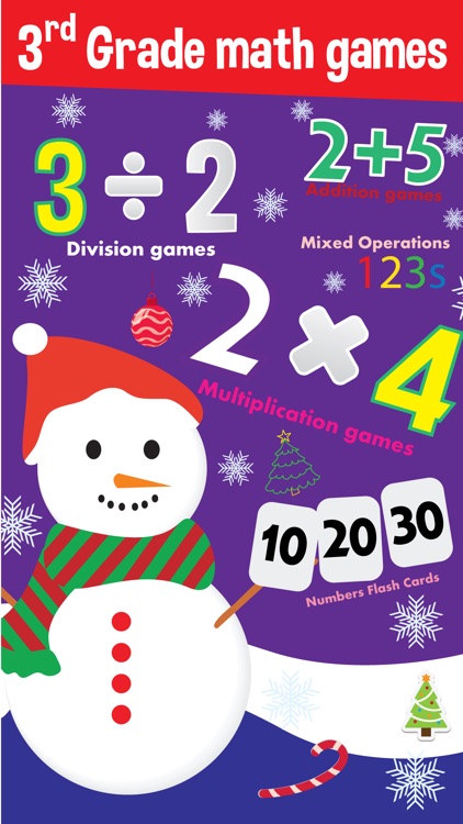 3rd grade math games - magic christmas star for fun kids