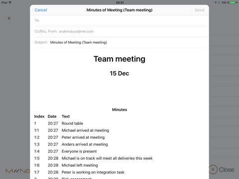 Miings meetings screenshot 4