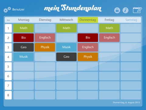 Die Stundenplan-App screenshot 2