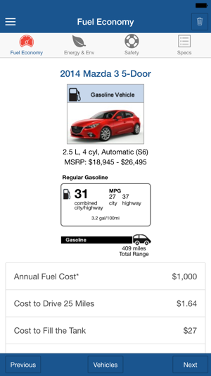 Find-a-Car: Official Fuel Economy Ratings(圖2)-速報App