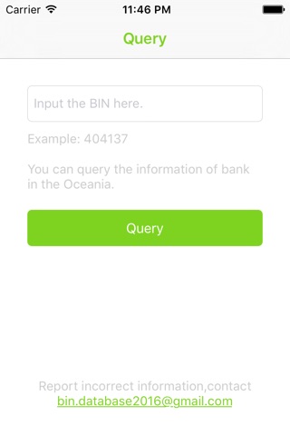 BIN Database for Oceania screenshot 2