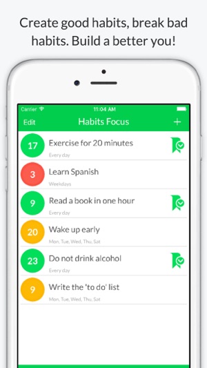 Habits Focus - Achieve Daily Goal, Use Streak For Motivation(圖1)-速報App