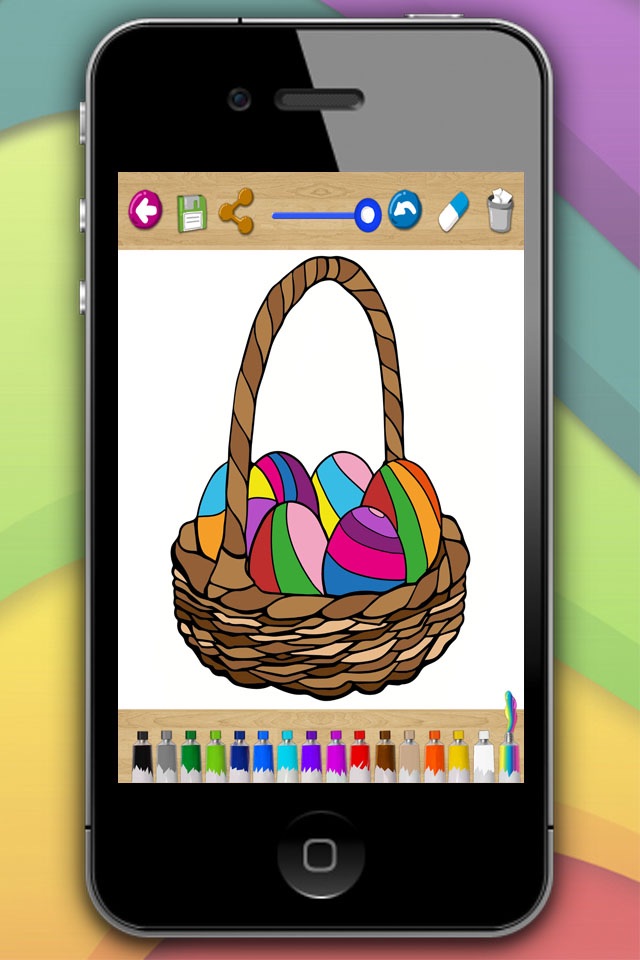 Painting Easter - coloring book eggs and rabbits screenshot 4