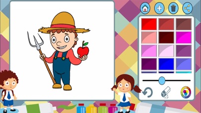 How to cancel & delete Fire and police paint - coloring book professions from iphone & ipad 2