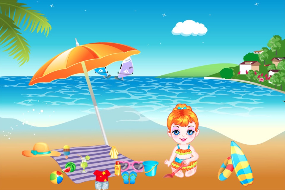 Baby Beach Friends free makeover HD games screenshot 3