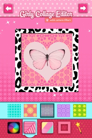 Girly Collage Photo Editor - Scrapbook Maker for Stitching Pics screenshot 4