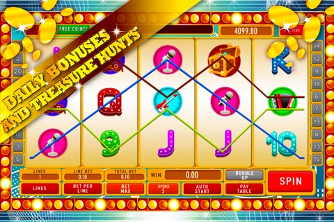 Lucky Pop Music Slot Machine: Win gold treasures and free coins like a king screenshot 3