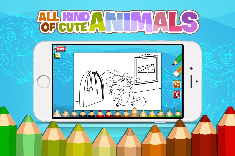 KidsPaint - Coloring Cool Animals to Relax screenshot 4