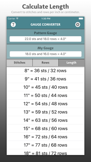 Gauge Converter by Knitastic Ninja(圖2)-速報App