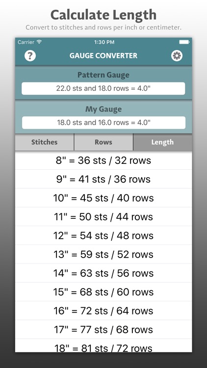 Gauge Converter by Knitastic Ninja