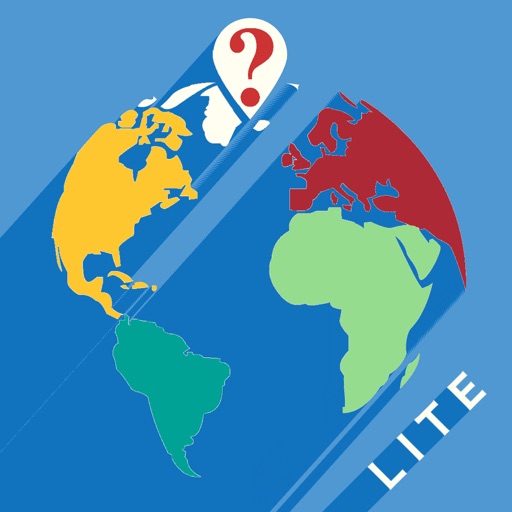 QuestiOn Map Lite: US Maps Quiz! USA and Countries of the World. iOS App