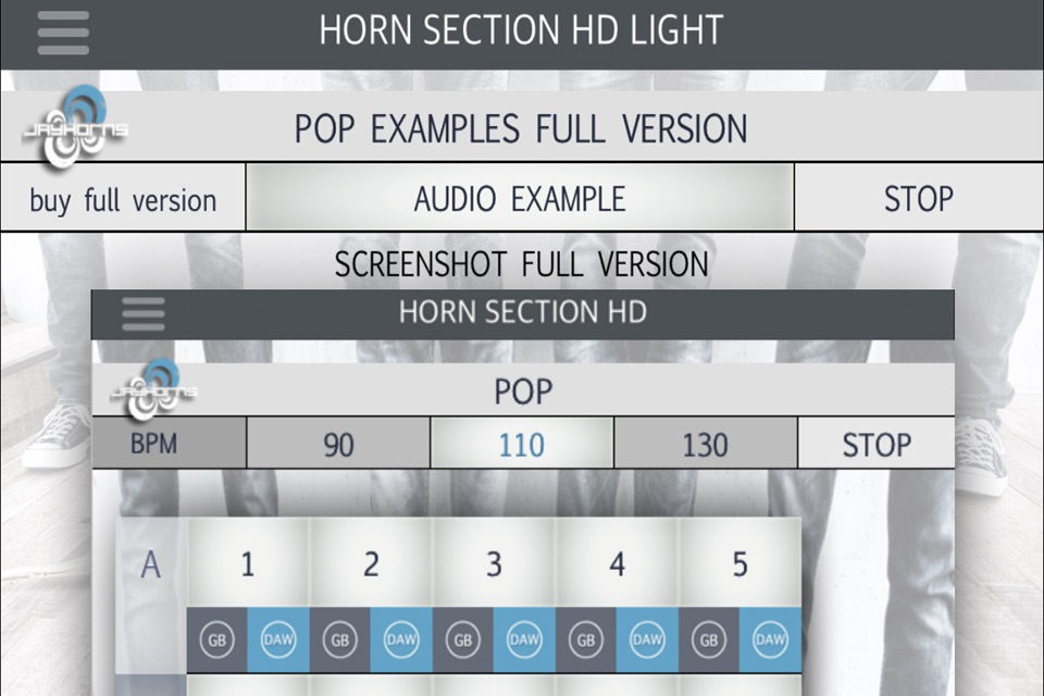 Horn Section HD Light screenshot 2