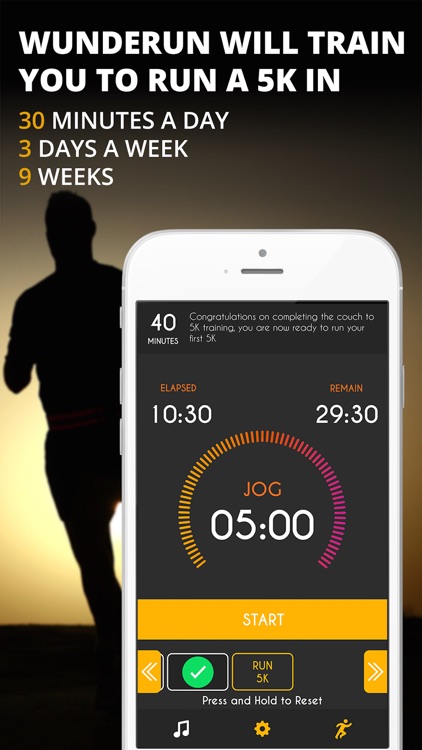Wunderun - Couch to 5K Trainer, GPS Running, C25K, Run Tracker App ...