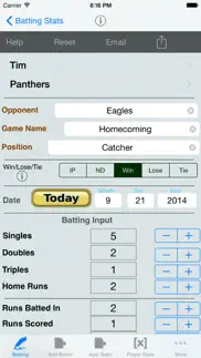 batting tracker : baseball stats for players iphone screenshot 1
